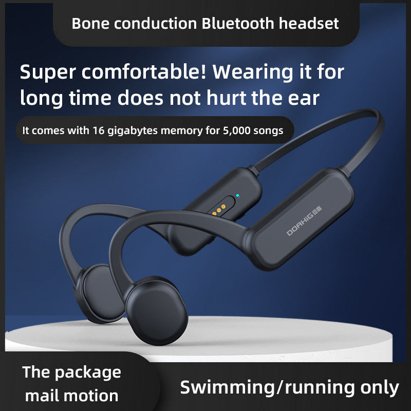 DG-X18 Pro 32G Memory Bluetooth 5.0 Bone Conduction Earphones Lightweight IPX8 Waterproof Headphones for Running Sports DG-X18 Pro 32G Memory Bluetooth 5.0 Bone Conduction Earphones Lightweight IPX8 Waterproof Headphones for Running Sports